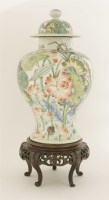 Lot 412 - A Chinese famille verte vase and cover