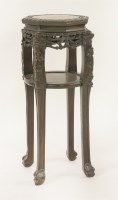 Lot 251 - A Chinese rosewood vase stand
