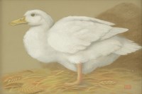 Lot 313 - Lizzie Riches (b.1950)
A DUCK
Signed with monogram l.r.