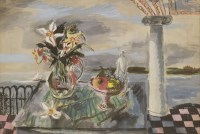 Lot 96 - Rowland Suddaby (1912-1973)
'EXOTIC PORTICO'
Signed l.r.