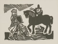 Lot 16 - Edward Bawden RA (1903-1989)
'MERLIN SAID UNTO KING ARTHUR…'
Woodcut/linocut