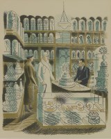 Lot 30 - Eric Ravilious (1903-1942)
'WEDDING CAKES';
'PHARMACEUTICAL CHEMIST'
Two lithographs printed in colours