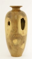 Lot 687 - A walnut vase