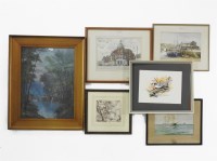Lot 414 - A quantity of watercolours and drawings