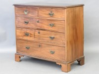 Lot 452 - A George lll mahogany chest of two short over three long drawers