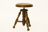 Lot 418A - A musicians stool