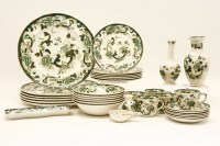 Lot 257 - Thirty five items of Mason's 'Chartreuse' pattern china.
