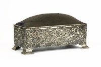 Lot 125 - An Art Nouveau silver trinket box