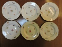 Lot 266A - A set of six mid 20th century Meissen plates