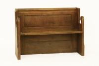 Lot 621 - A Victorian oak church pew