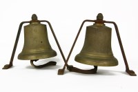 Lot 245 - A pair of brass fire engine bells