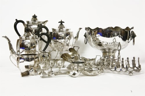 Lot 206 - A collection of silver plate