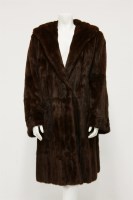 Lot 1410 - A dyed Russian ermine coat from Fenwick Furs of London