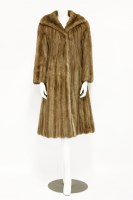 Lot 1413 - A caramel coloured mink fur coat