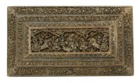 Lot 256 - An Indian hardwood plaque