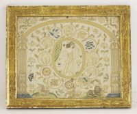 Lot 151 - An embroidered panel
