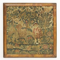 Lot 154 - An embroidered picture
