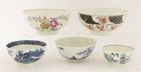 Lot 8 - Two blue and white Worcester bowls