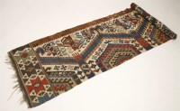 Lot 493 - An Anatolian kilim runner (half)