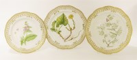 Lot 36 - Three Royal Copenhagen 'Flora Danica' plates