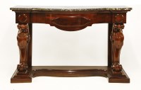 Lot 498 - A Victorian mahogany console table