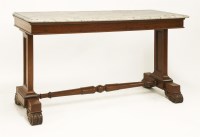 Lot 500 - A Victorian mahogany console table