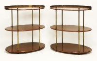 Lot 502 - A pair of mahogany ship's tables