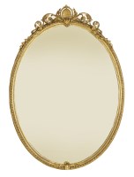 Lot 506 - A large Victorian oval giltwood wall mirror