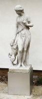 Lot 534 - A composition stone figure