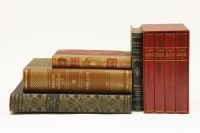 Lot 247 - A large collection of leather bound books