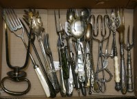 Lot 225 - Two boxes of mixed silver plated cutlery