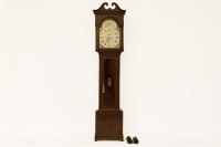 Lot 560 - A George III mahogany long case clock