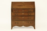 Lot 484 - A George III mahogany bureau