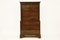 Lot 562 - A George III mahogany chest on chest