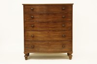 Lot 513 - A large Victorian bow front chest