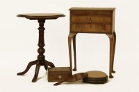 Lot 528 - A Queen Anne style work table