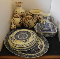 Lot 322 - A collection of Mason's Ironstone Mandalay blue and white ware