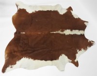 Lot 424 - A large cow hide rug