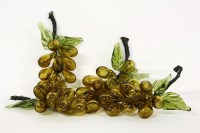 Lot 165A - Four Murano glass grape ornaments