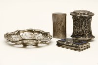 Lot 102 - An early 19th century Continental silver box