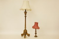 Lot 394 - A 20th Century giltwood standard lamp