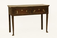 Lot 418 - An 18th Century and later oak and elm side table
