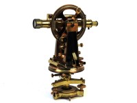 Lot 396A - A lacquered brass theodolite
