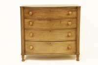 Lot 458 - A 19th century mahogany bow front chest