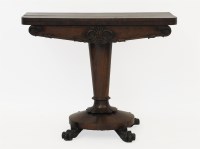 Lot 440 - Victorian rosewood card table   91.5cm wide