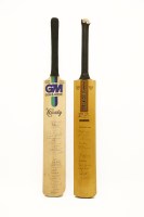 Lot 318 - Two signed cricket bats
