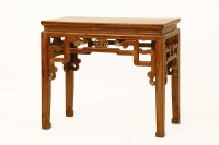 Lot 444 - A Chinese yew alter table