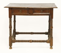 Lot 458 - An oak side table