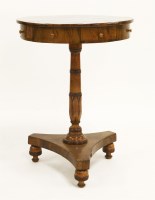 Lot 536 - A Victorian mahogany lamp table