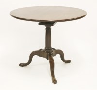 Lot 539 - A George III mahogany tripod table